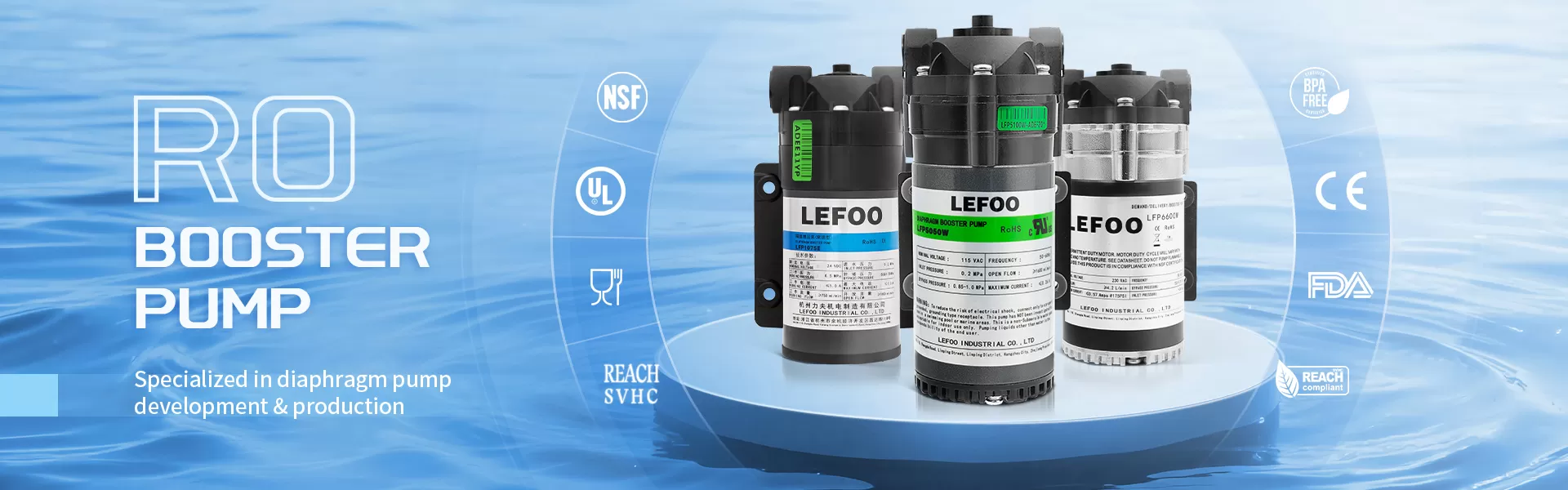 Bombas de refuerzo de diafragma