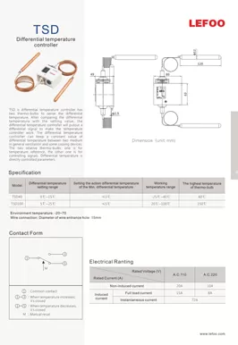 Controlador de temperatura diferencial TSD