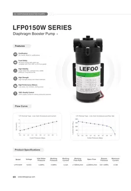 LEFOO 12V 150GPD LFP0150W