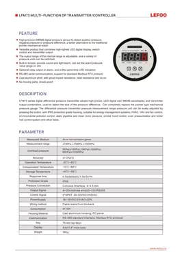LEFOO LFM73 Transmisor y controlador DP multifunción